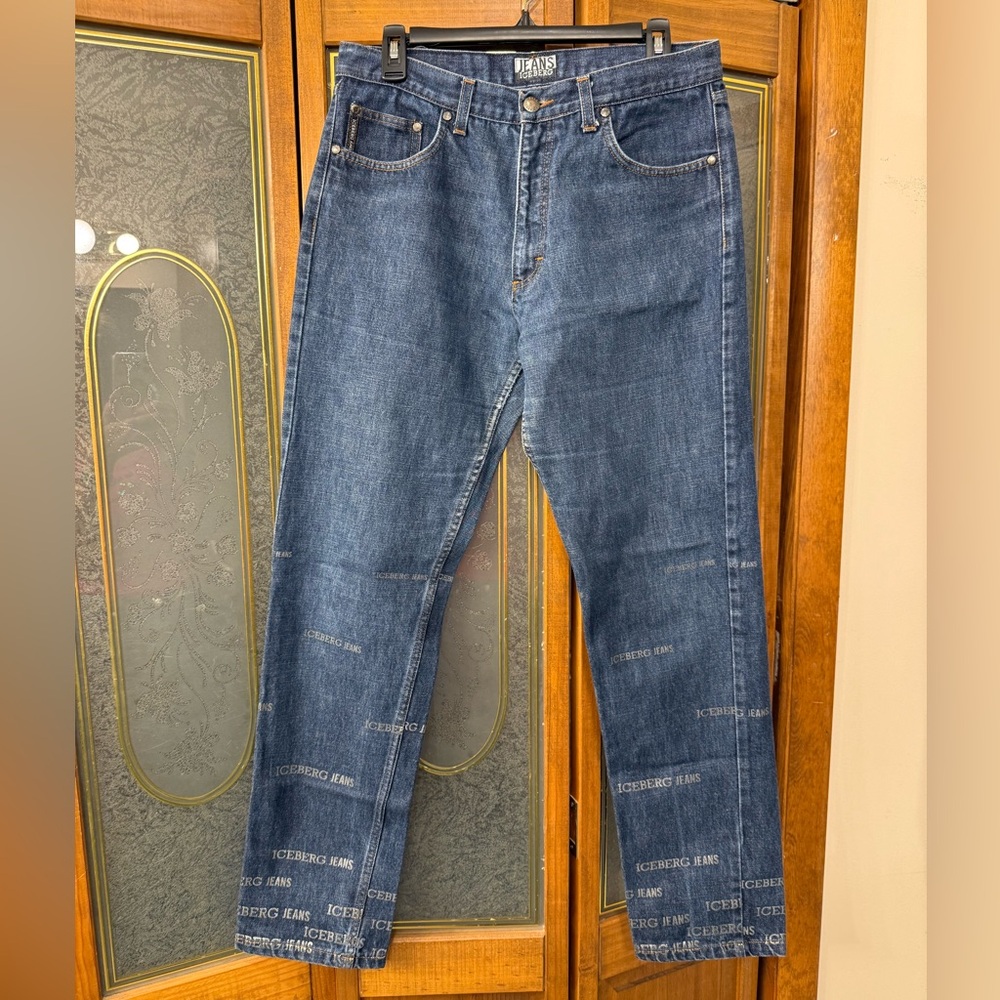 Iceberg Dark Blue Straight Men's Jeans